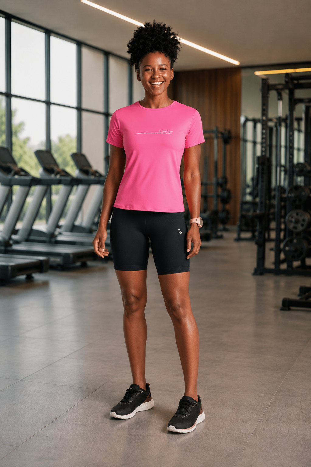 Look conforto: Bermuda Lupo AF Max Lupo Sport + T-Shirt Poliamida Básica Lupo Sport